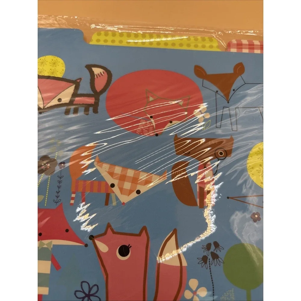 Paperchase Foxy Friends File Folders 12-Pack Fox Discontinued Classroom Office